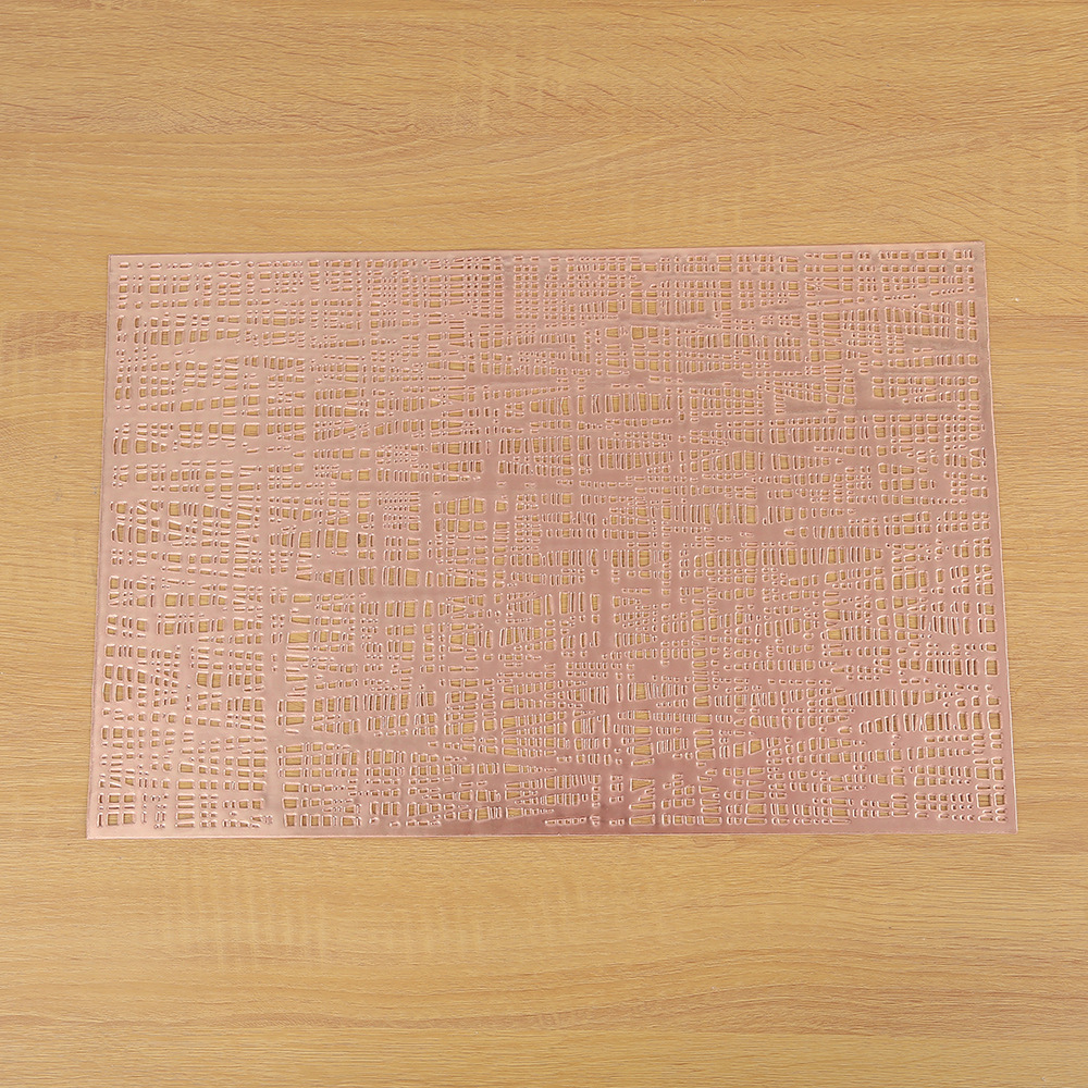 Cross-border hollowed-out pvc cookware and table MATS, hotel heat insulation, household Japanese-style solid-color plate MATS, coffee coasters wholesale pic 11