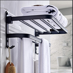 电热毛巾架免打孔家用卫生间智能恒温加热烘干架浴巾架浴室置物架详情7