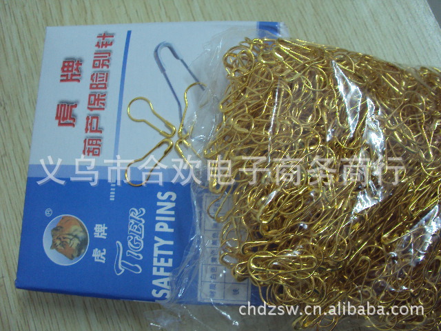 安全别针厂家金色 银色 广东 浙江 上海 江苏粗铁葫芦别针详情9