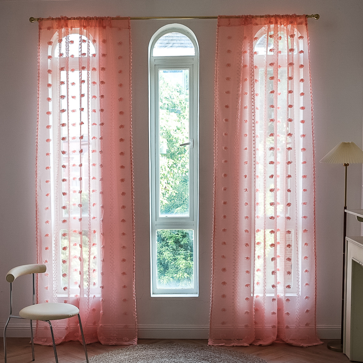 Cross-border best-selling Instagram influencer finished yellow niche light and thin window screen for living rooms and bedrooms. Manufacturer pic 14