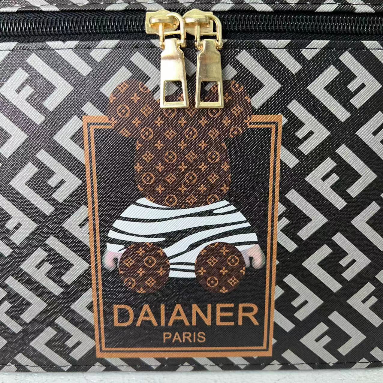 化妆包 学生旅行便携手提化妆品桌面收纳包 结婚用p大容量化妆箱详情6