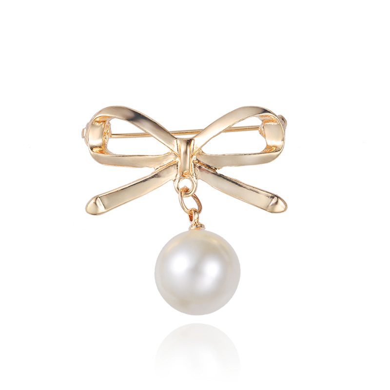 胸针 新款韩版时尚胸花 蝴蝶结别针 防走光领针女 服饰配饰品批发详情2