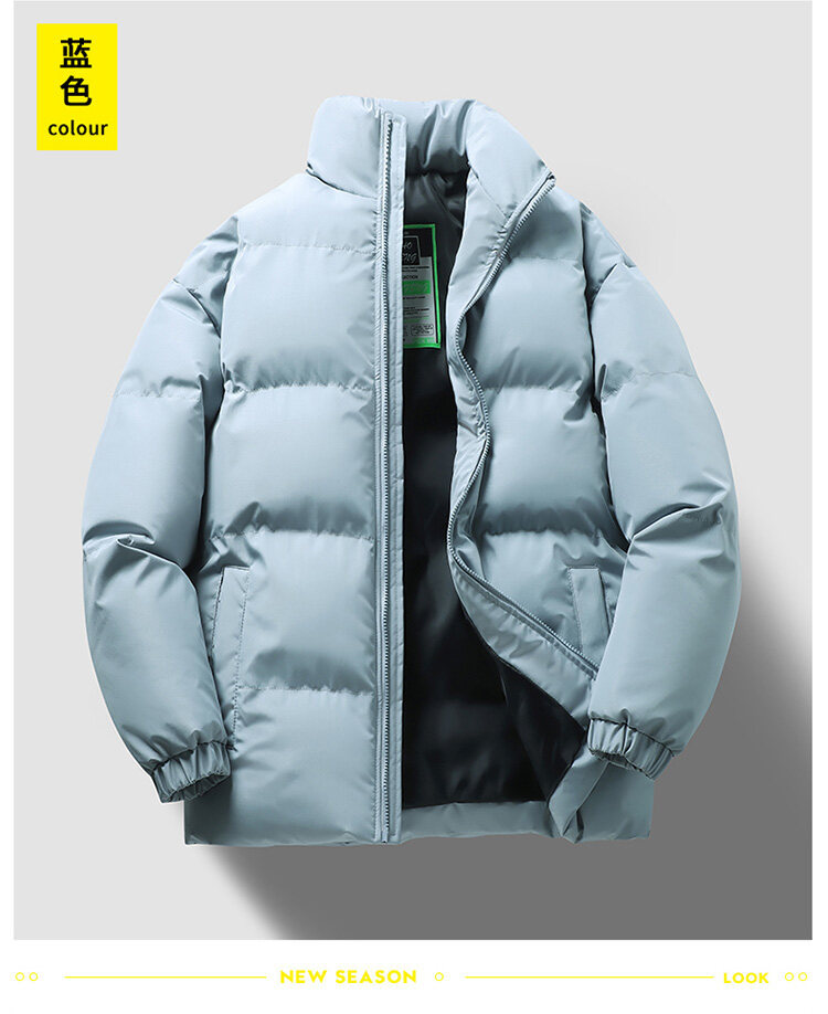 新款冬季加厚款运动外套男时尚潮流立领长袖棉服保暖舒适休闲棉衣详情11
