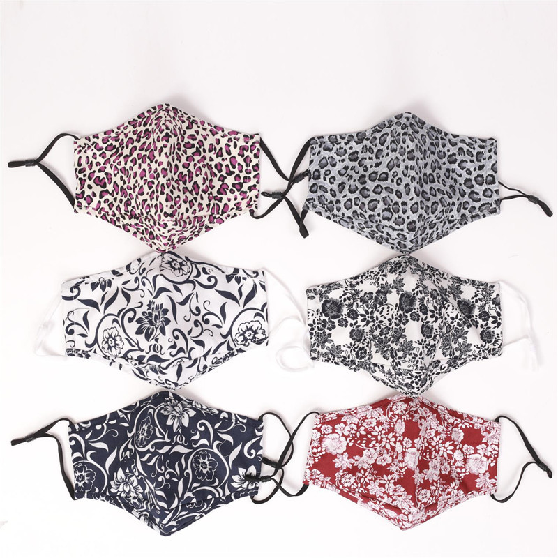 防尘防晒透气口罩 小碎花棉布口罩防粉尘棉布艺口罩厂家批发详情1