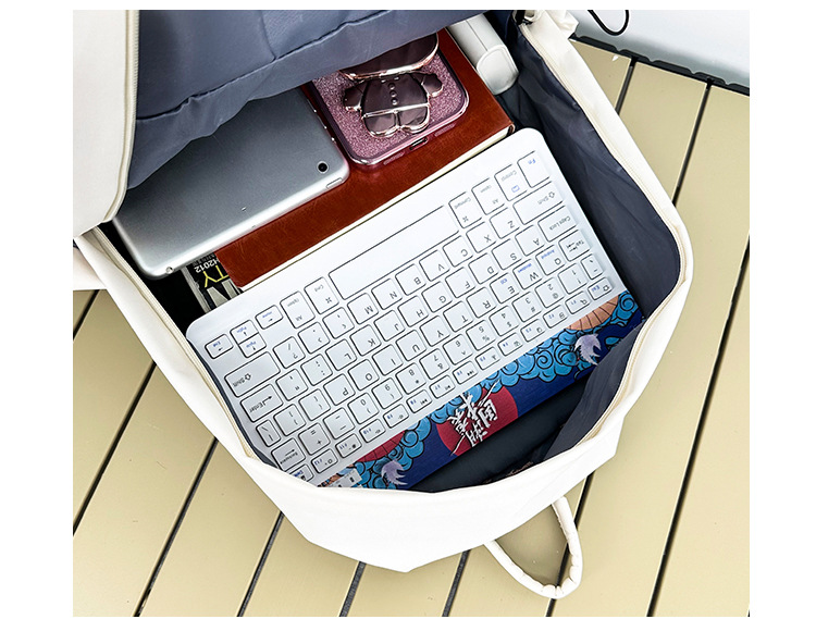 2024新款书包女大学生高中初中生旅行防水背包潮牌男大容量双肩包详情8