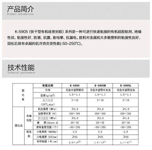87卡夫特K-5905透明硅胶LED灯罩密封塑料粘接 快干防水密封胶 45g87详情1