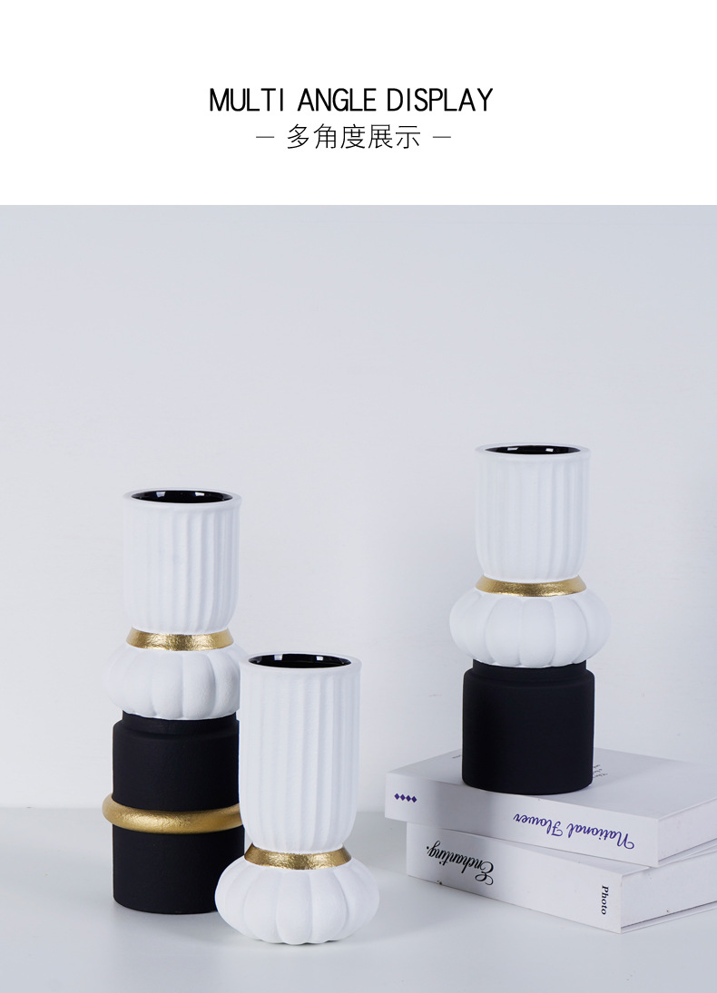 chinagoods Creative Nordic handicrafts, ceramic ornaments, wholesale hotel and home decorations, soft furnishings, vases and flower vases, light luxury pic 9