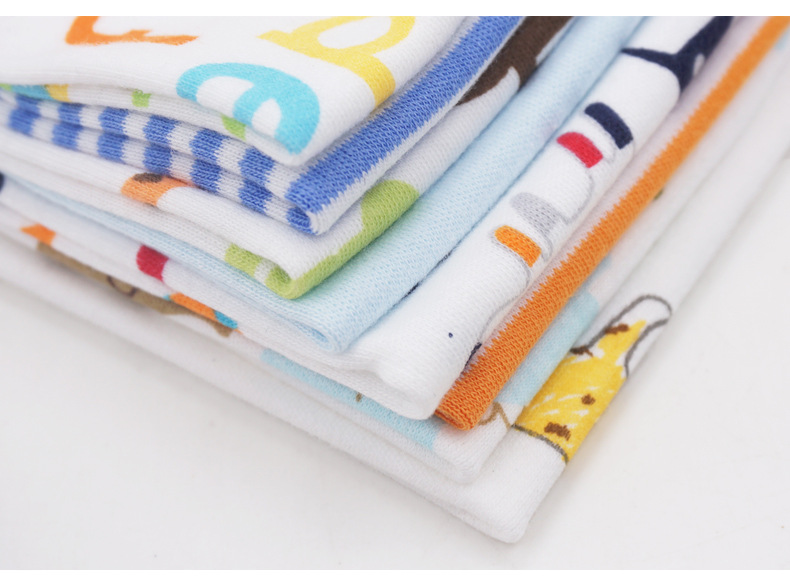 momscare baby square towels/feeding towels and saliva wipes are all packed in 8-piece cotton fabric with fixed patterns pic 36
