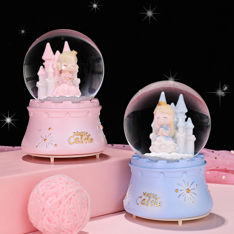 Astronaut Crystal Ball, music box, music box, Snowfall, Mermaid Princess, girls, children, birthday gifts, Christmas pic 16