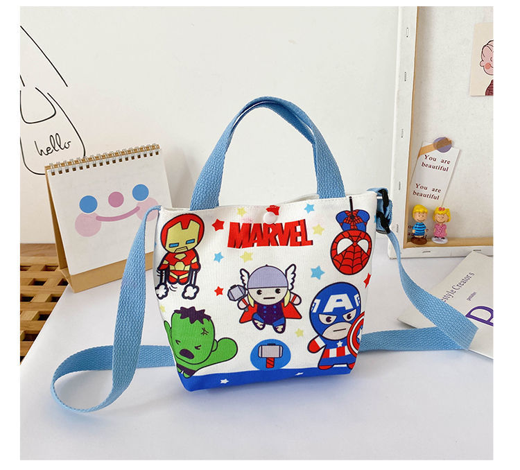 卡通帆布休闲斜挎背包儿童手提袋 库洛米双子星可爱单肩包包包详情24