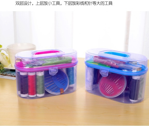 居家针线盒套装家用便携迷你缝补线针线包收纳工具整小百宝箱详情4