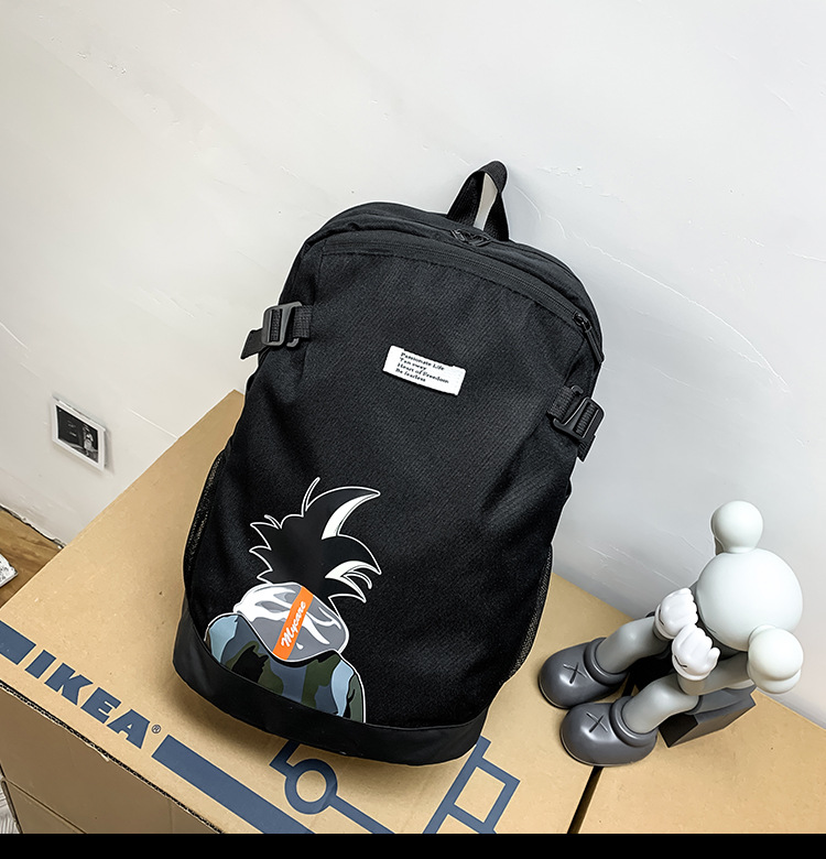 2021 Korean version fashionable couple style cartoon print cool backpack, large-capacity trendy schoolbag for junior and senior high school students pic 51