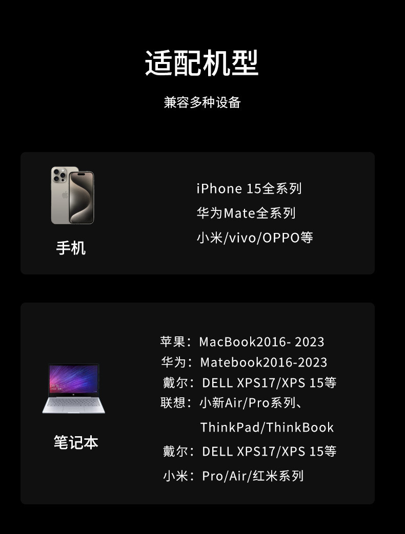 The new magnetic absorption nano data cable is suitable for Apple 15 dual type-c braided PD fast charging cable portable network red wire pic 13