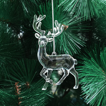 圣诞树挂件节日装饰品新款瀑布雪花透明五角星树枝冰凌套装挂饰详情15