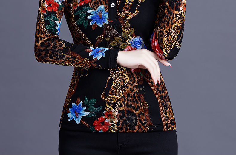 【 With fleece/Without fleece 】 New Spring/Autumn 2021 shirts with fleece collar, warm T-shirt top, thick base layer pic 34