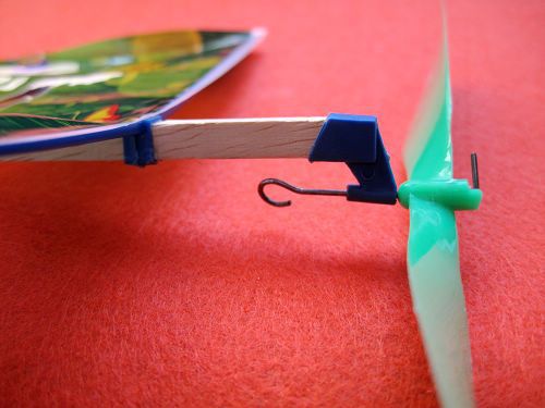 Rubber band power model flying fish, bamboo dragonfly, helicopter pic 8