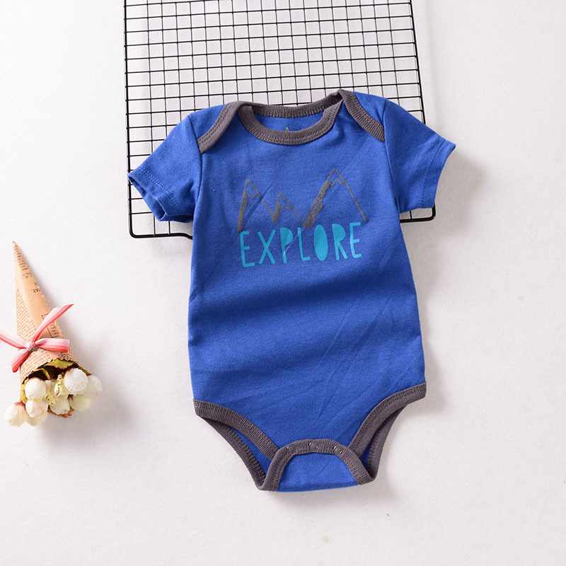 Summer 2021 new long-sleeved and short-sleeved crawling suits for infants and children aged 0-1, cartoon crawling suits, foreign trade miscellaneous styles, long-sleeved and short-sleeved crawling suits pic 21