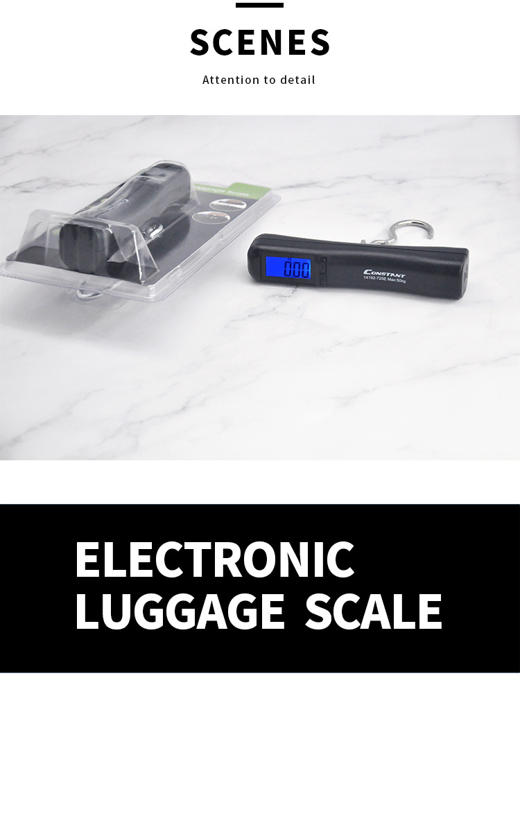 [Constant-725E]厂家直销电子行李秤LCD背光显示家用钩秤商务出行 行李称跨境外贸详情2