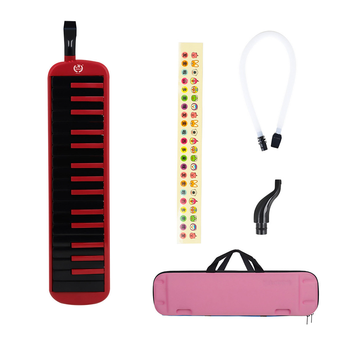 Wholesale of high-end 32-key performance harmonica in red and black EVA case for beginners and adults pic 11
