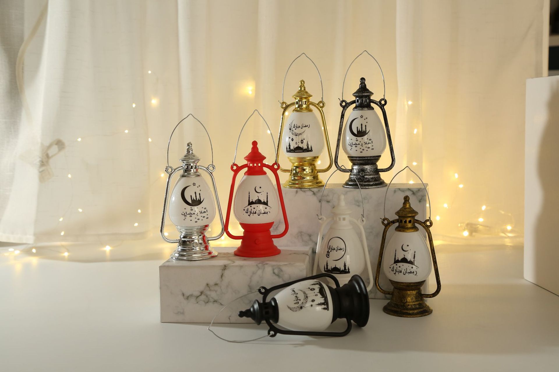 Electronic candles, candlesticks, wind lamps, handicrafts, Arab-style lanterns, study lighting fixtures pic 2