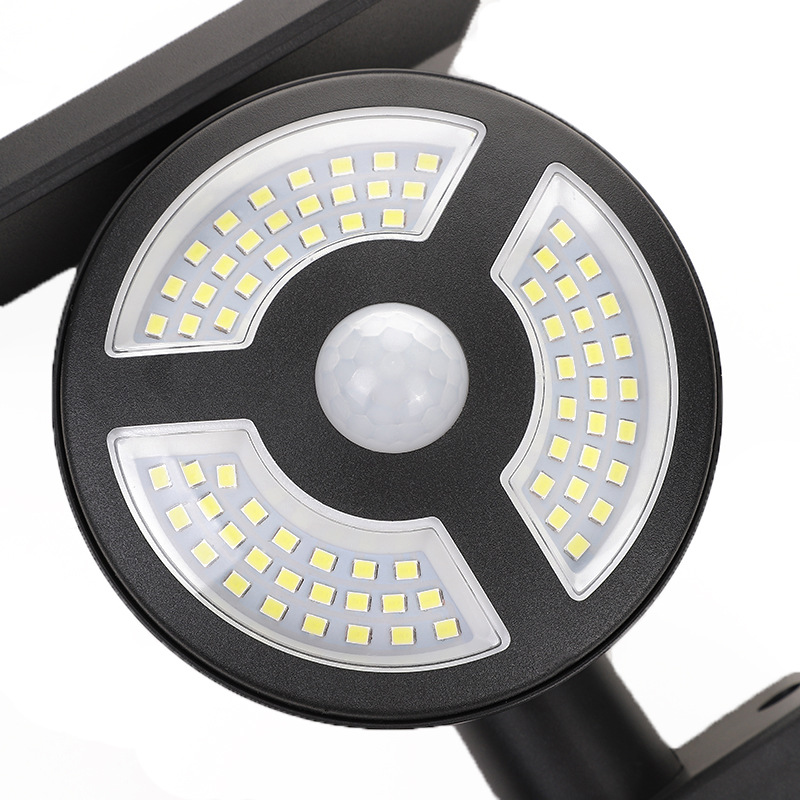 New cross-border solar wall-mounted floor plug dual-purpose lamp, led garden lighting lamp, dual-head outdoor lawn lamp pic 12