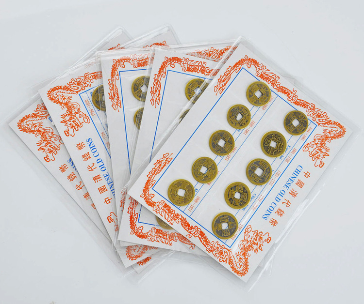 2.5cm Ten Emperors Copper Coins, simple and colorful, pure copper pic 3