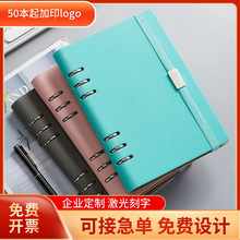 a5商务搭扣活页笔记本子仿皮办公礼品文具套装记事本b5会议记录本详情2