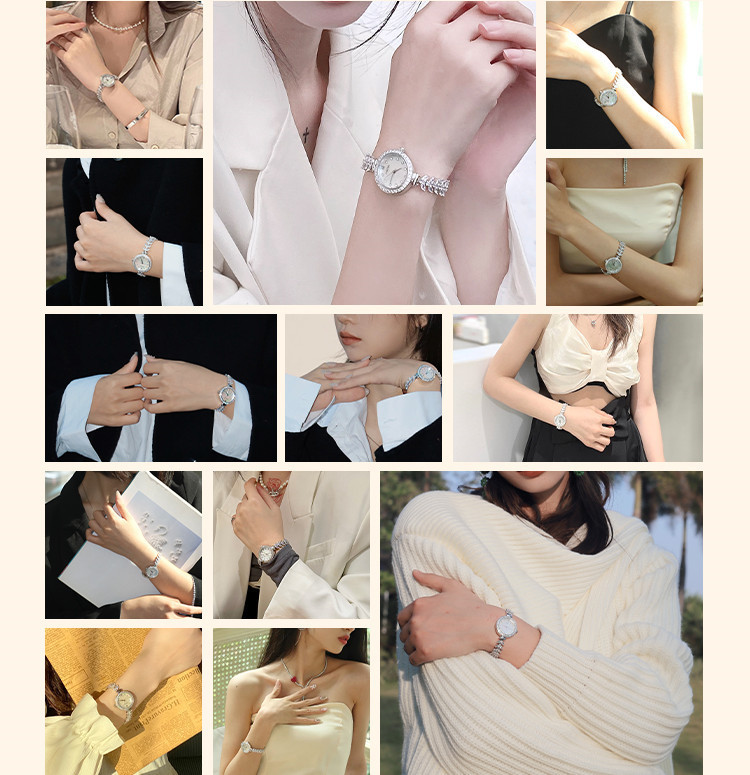 茵浪/INRA手表新款时尚精致美人鱼手链防水女表详情3