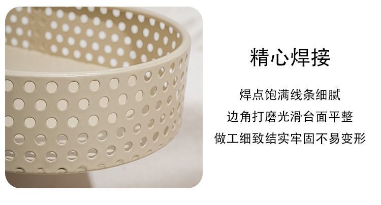 奶油色风格甜品台摆件展示架婚礼摆台装饰生日蛋糕架铁艺点心托盘详情11