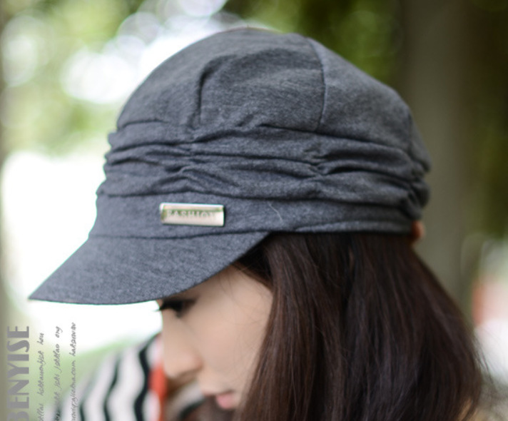 Korean-style casual trendsetter fashion hats, fashionable pleated baseball caps for men and women pic 10
