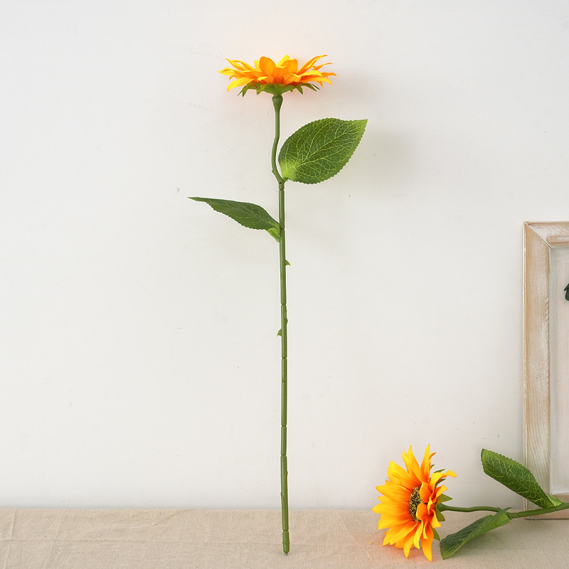 Artificial flowers, single sunflowers, artificial flowers, bouquets, wedding display Windows, stage decoration and handicrafts pic 14