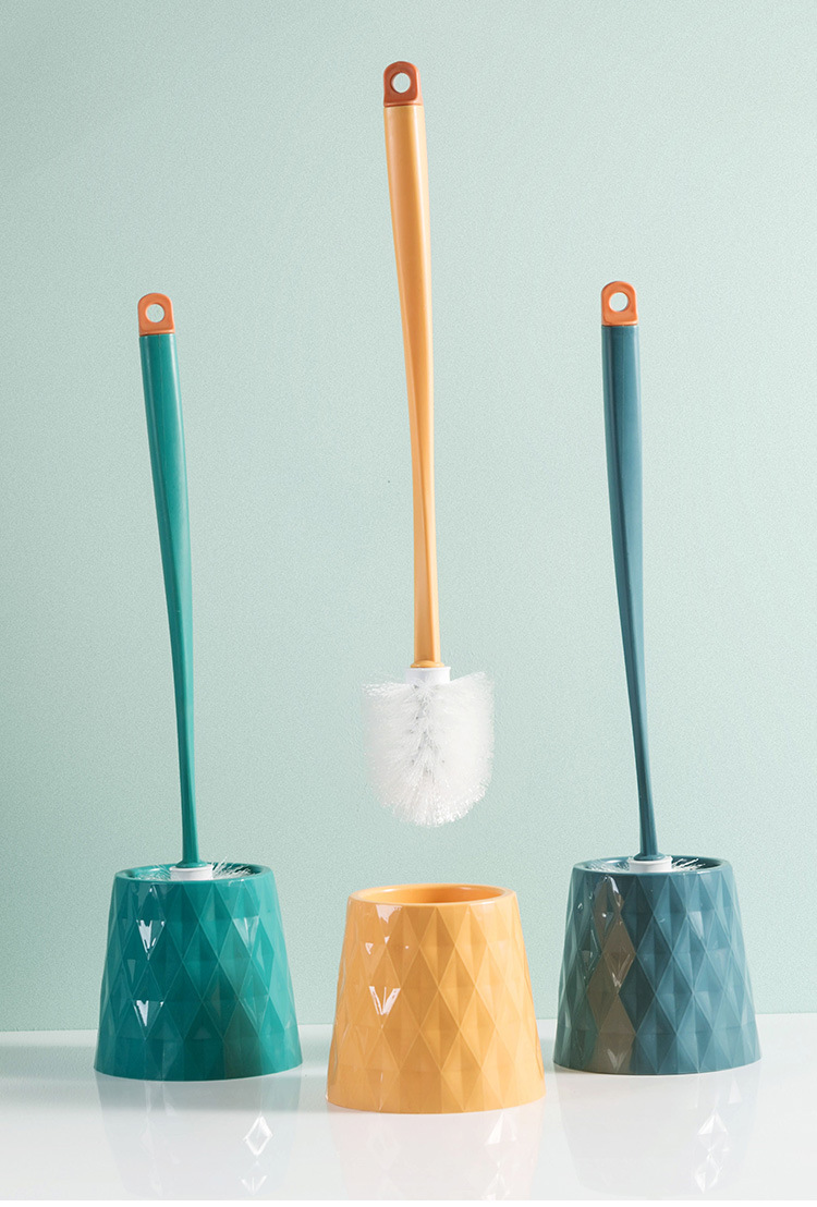 创意清洁套装带底座无死角厕所刷洁厕刷扭扭长柄马桶刷卫生间刷子详情9