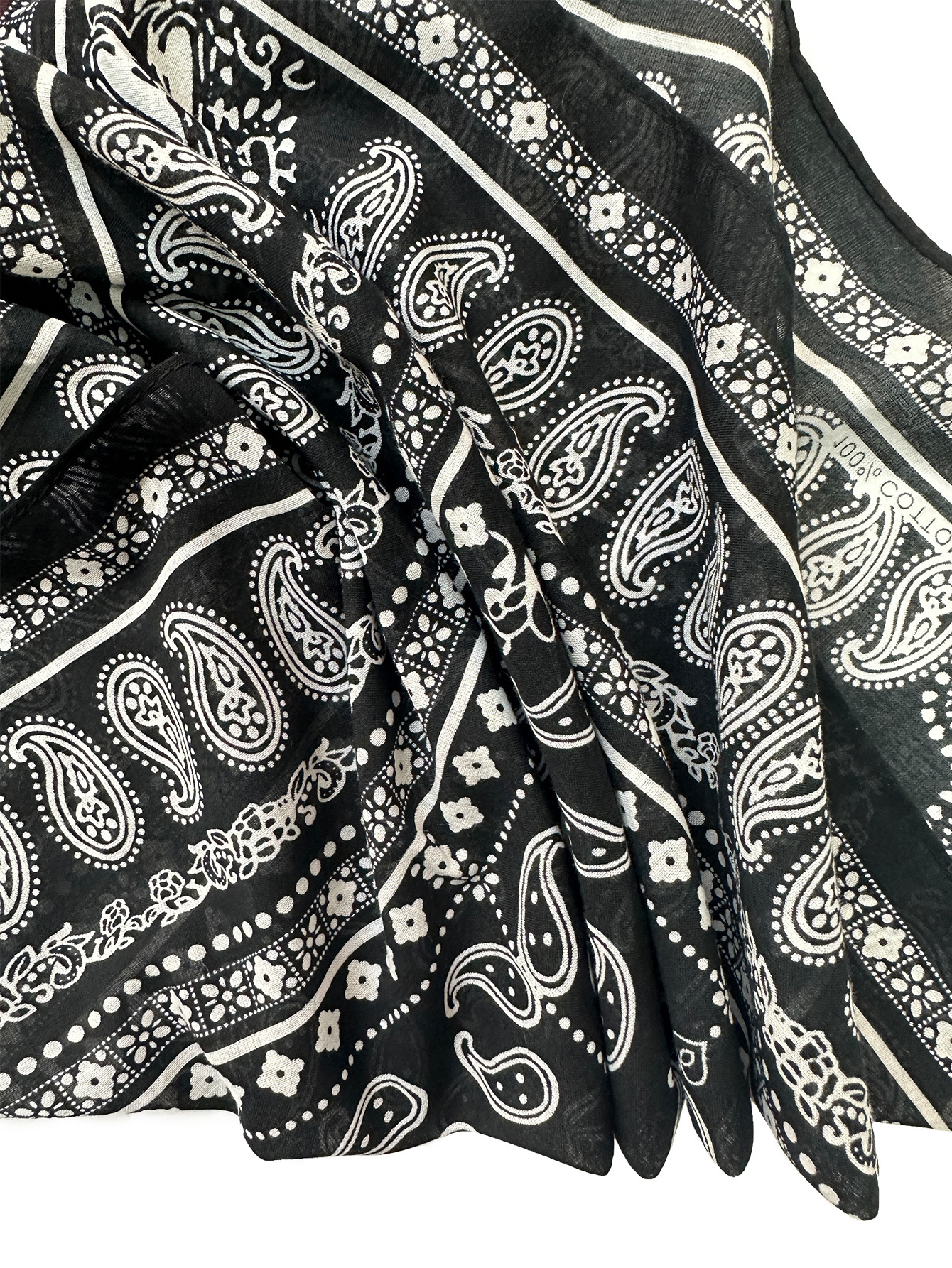 欧美热销 跨境专供 时尚纯棉腰果小方巾组合装 厂家批发详情10