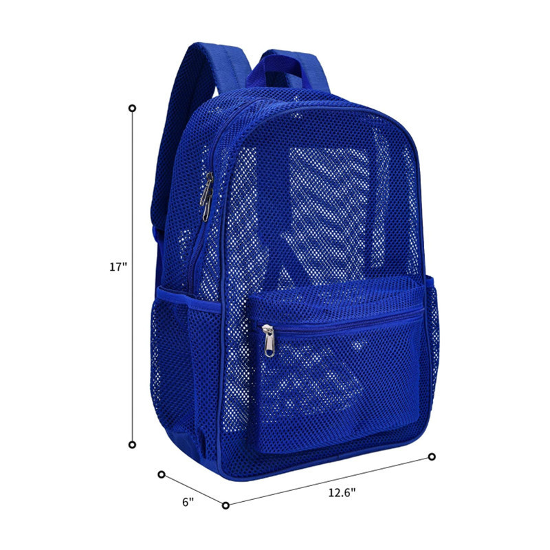 High-load-bearing mesh backpacks, transparent and simple beach bags, and schoolbags are selling well on Amazon and Instagram pic 8