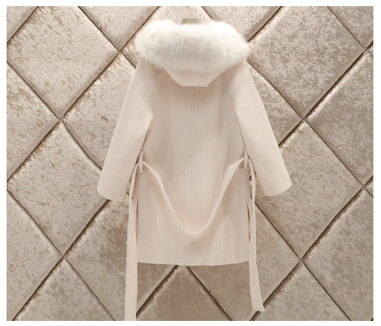 Woolen coat for women, mid-length, 2020 autumn/winter new Korean style, short and petite woolen coat, one-piece consignment pic 7