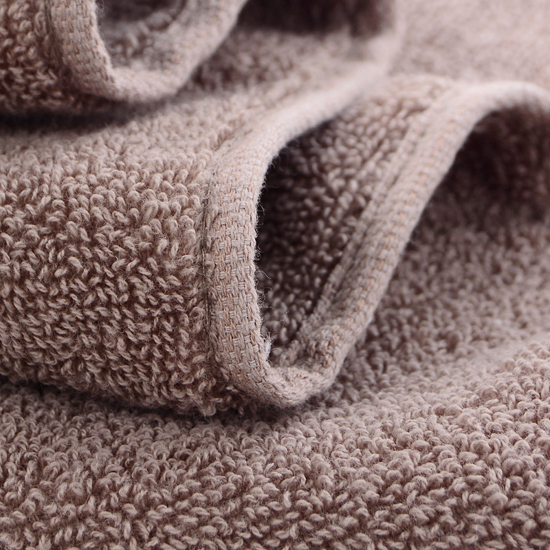 Wholesale thickened 400g cotton bath towels for home use, adult men and women, water-absorbing gold thread broken plain bath towels, can be made with logo pic 14