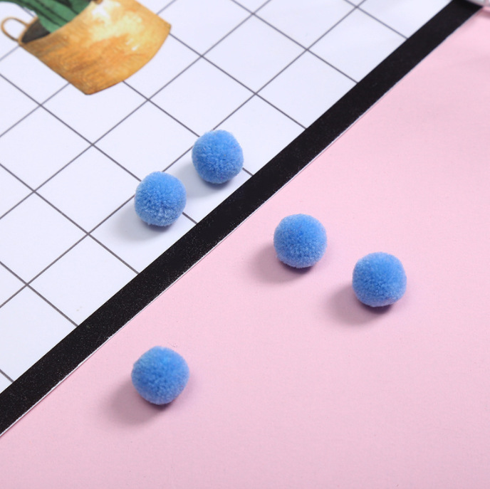 批发涤纶开司米毛线毛绒球现货2cm修圆球毛毛球帽子服装饰品配饰详情9