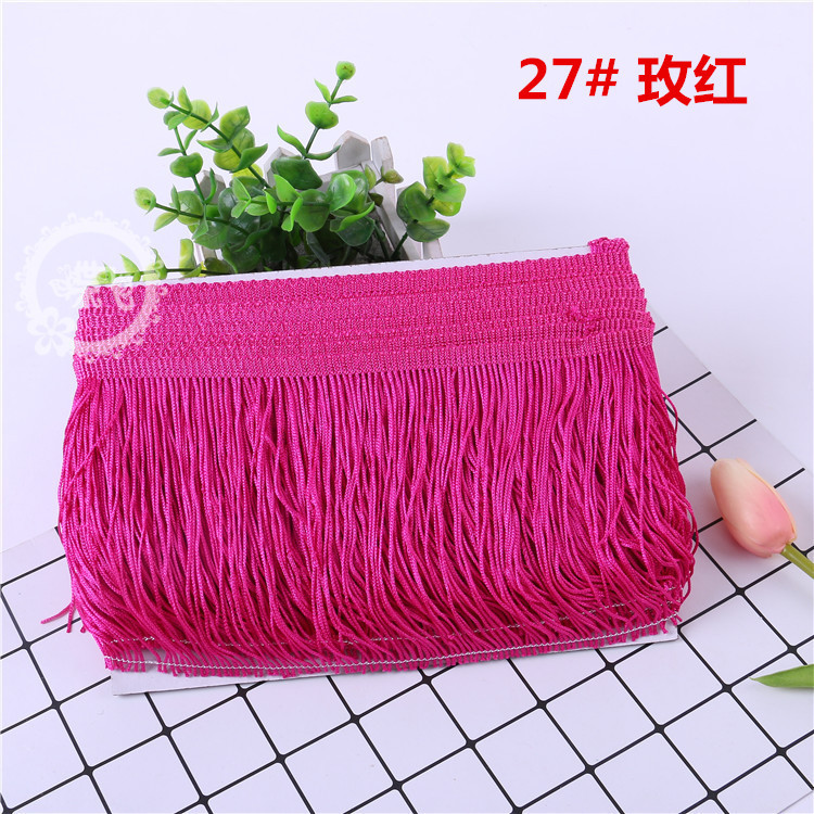 DIY stage costume accessories: Latin dance lace, tassel lace, polyester ribbon, 15CM, factory direct sales, 1 webbing pic 26