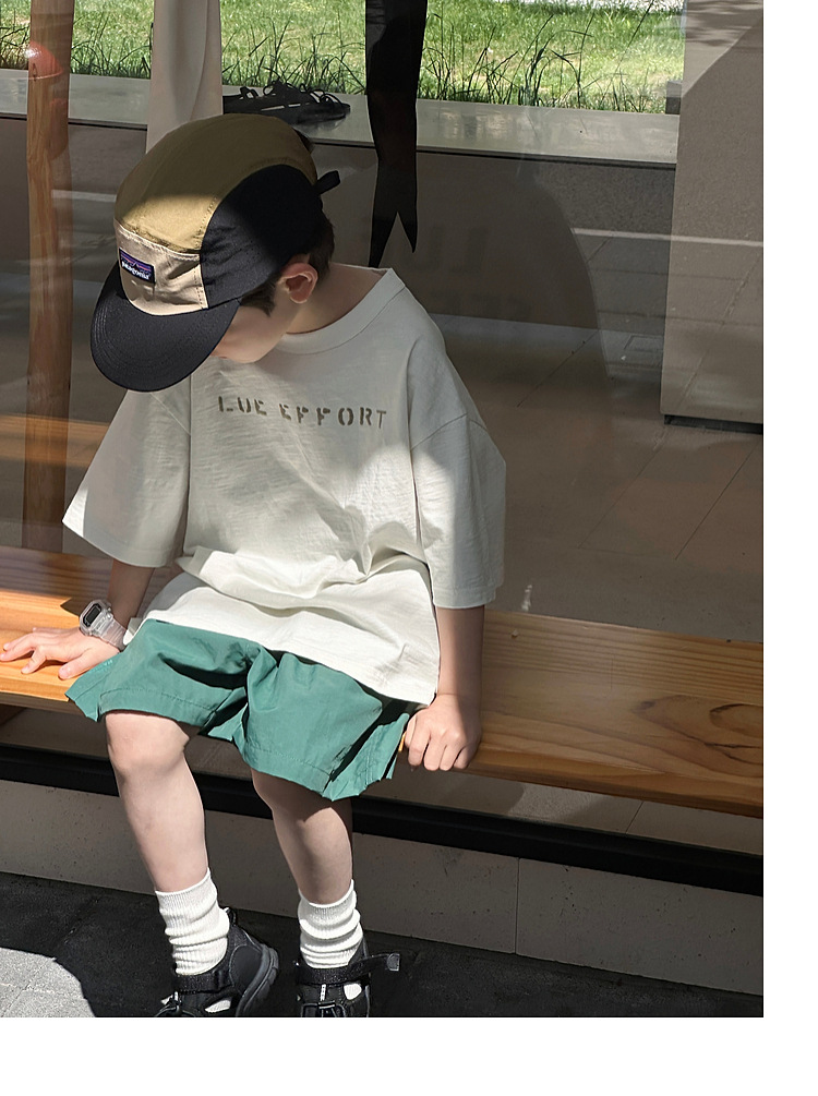 2024 New summer style Boys' round-neck T-shirt, short-sleeved, fashionable children's half-sleeved Korean-style baby top, trendy for men pic 28