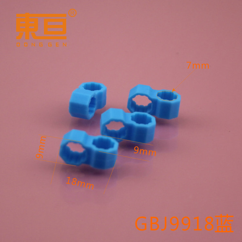 GBJ9918 Blue Crutches Octagonal Double Crutches Octagonal Accessories, Technological building block parts pic 8