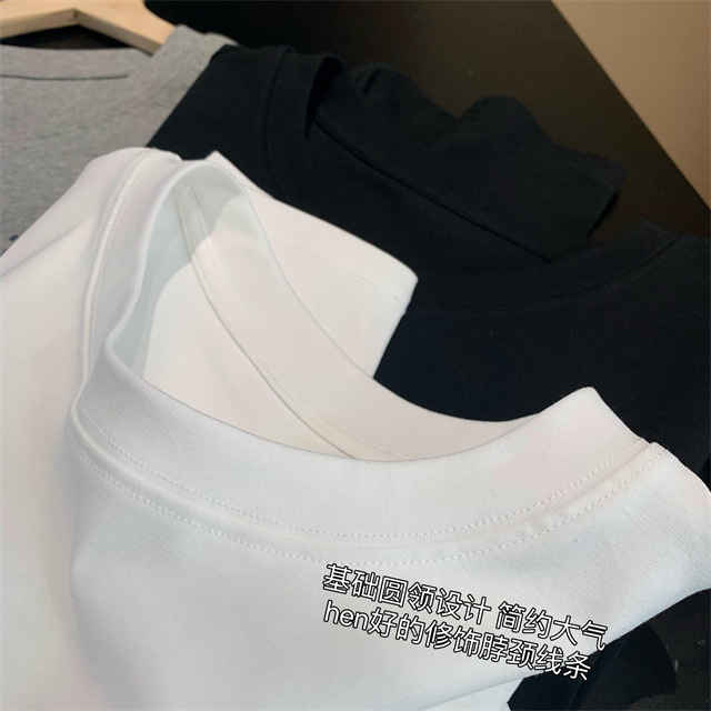 Playful and youthful embroidered printed puppy loose straight top straight-shoulder round-neck long-sleeved T-shirt for women 2025 early Spring G021418 pic 11