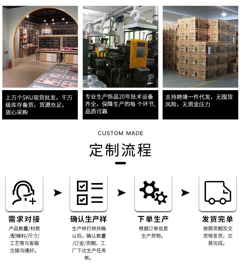 跨境欧美不锈钢虎眼石男士手链时尚大气黑曜石珠子串珠手串批发详情4