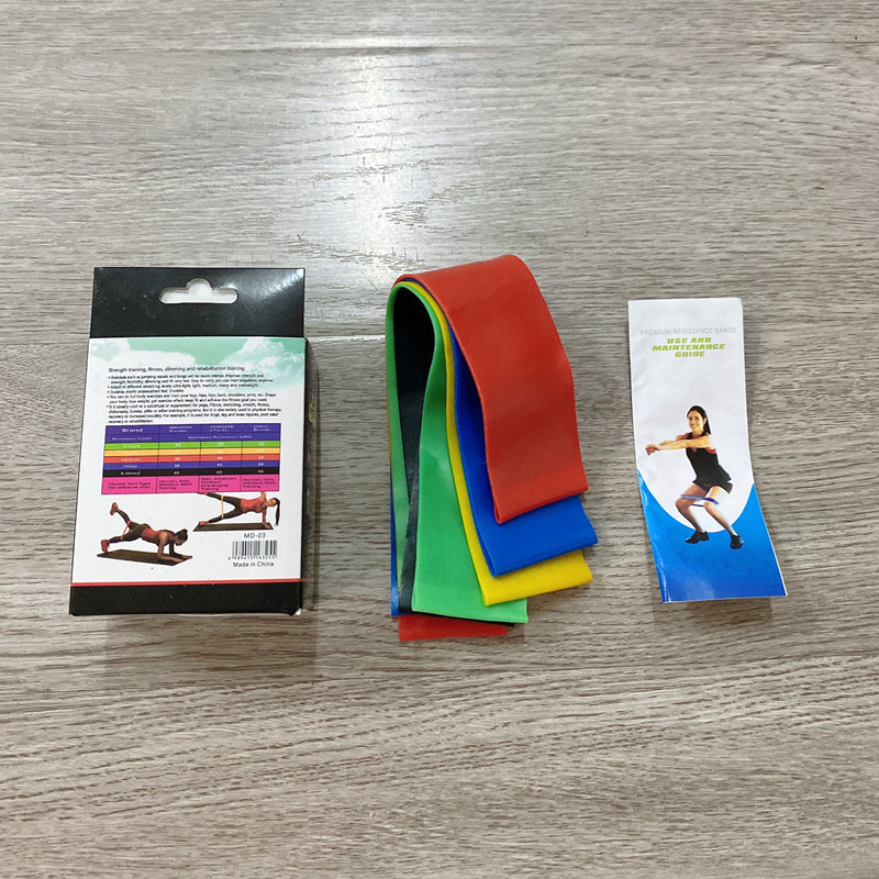 Cross-border silicone yoga resistance band, fitness resistance ring, training band, squat band for men and women, hip elastic ring pic 5