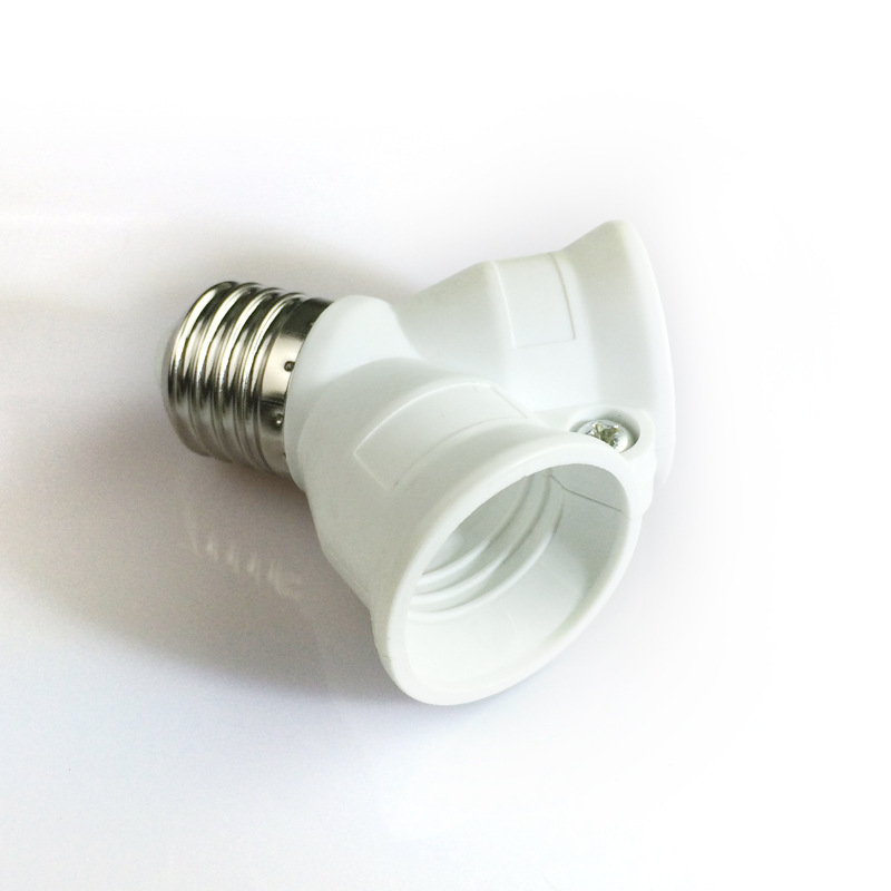 Converter, lamp head, lamp socket, switch, revolving lamp, table lamp, led energy-saving lamp, plug e27 to 2E27 pic 1