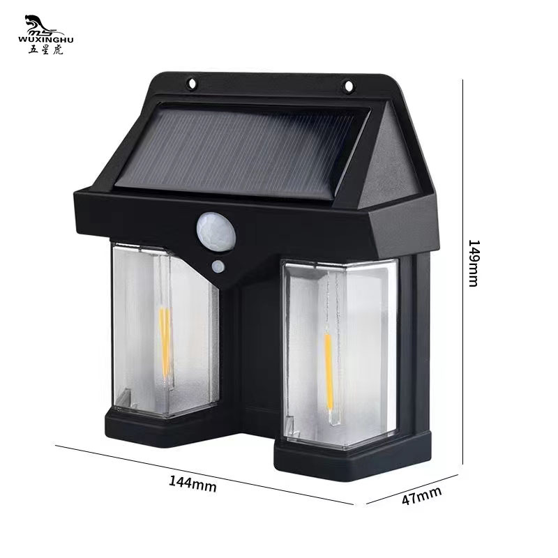 Wholesale outdoor solar lamps, induction tungsten filament wall lamps, lights on when people come and off when they leave, waterproof wall lamps for villas and gardens pic 12