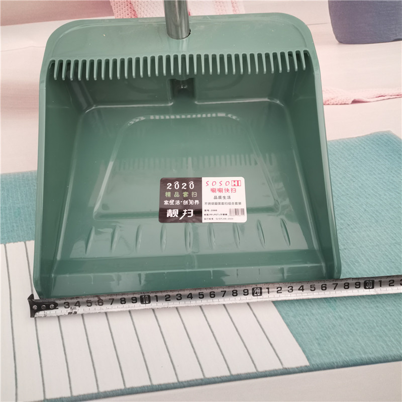 Daily necessities broom and dustpan set combination cleaning supplies, thickened stainless steel rod broom, office broom pic 9