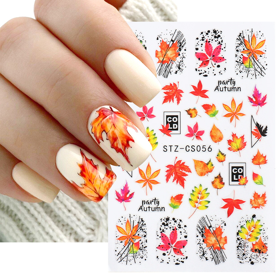 Cross-border new nail stickers Summer Maple Leaf Series Nail stickers Back Adhesive Nail stickers Wholesale Nail Stickers Nail Stickers pic 2