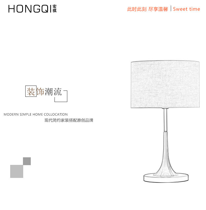 Cross-border exclusive ceramic table lamps, American Nordic style living room side table decoration, new Chinese style imperial LED energy-saving lamps pic 2