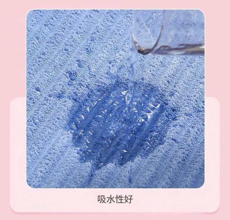 珊瑚绒加厚糖果毛巾吸水成人洗脸不易掉毛面巾学生宿舍洗澡浴巾详情5