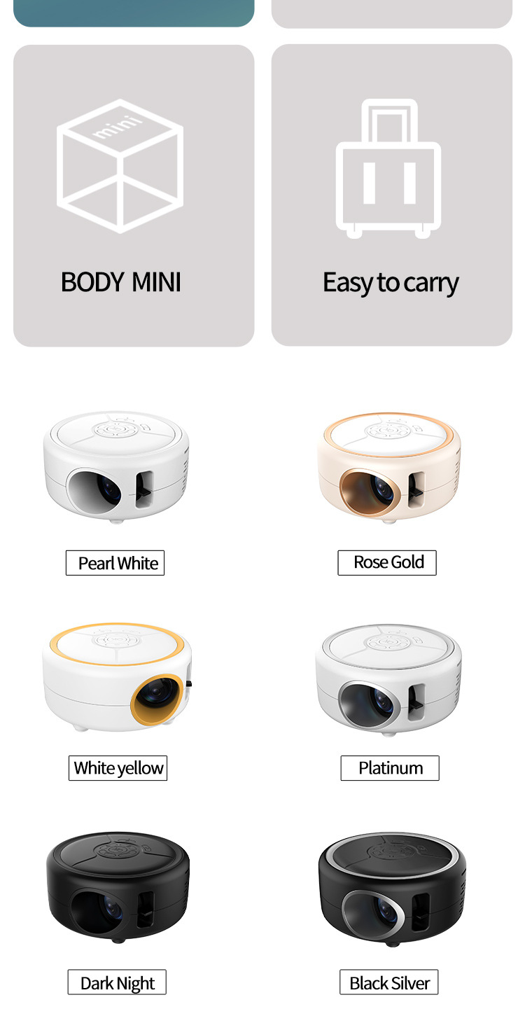 New upgraded portable projector for cross-border e-commerce, mini projector for foreign trade pic 6